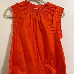 Vibrant Orange Sleeveless Top - NWOT